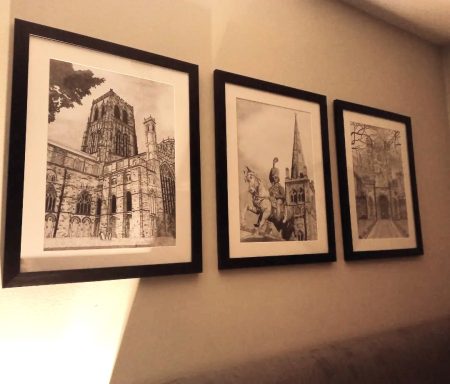 A trio of Durham City drawings